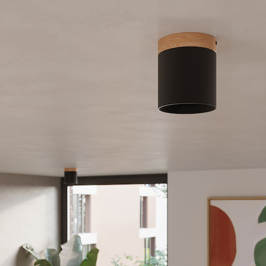 Sollux Μονό LED Θερμό Λευκό Σποτ σε Μαύρο Χρώμα