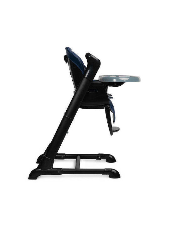 Caretero Indigo Foldable Baby Highchair 2 in 1 with Adjustable Height Black Navy