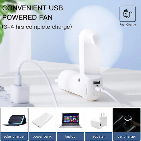 JisuLife Ανεμιστηράκι Χειρός USB Αναδιπλούμενο 4W Πράσινο