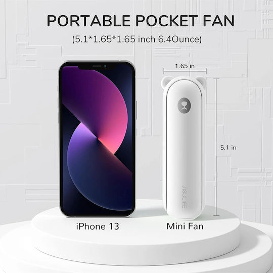 JisuLife LIFE8 PLUS Ανεμιστηράκι Χειρός USB Αναδιπλούμενο 4W Καφέ
