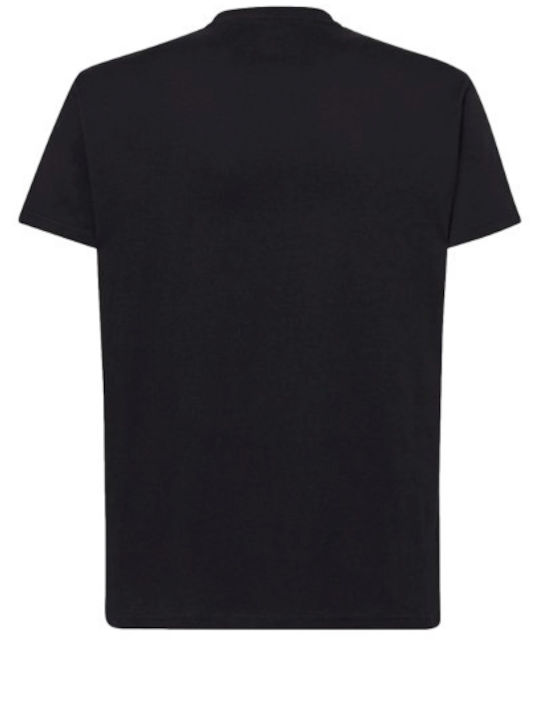 Kal-tsa Men's Athletic T-shirt Short Sleeve BLACK