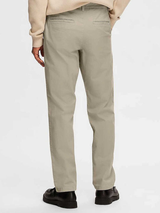 Selected Herrenhose Chino Elastisch in Slim Passform Beige