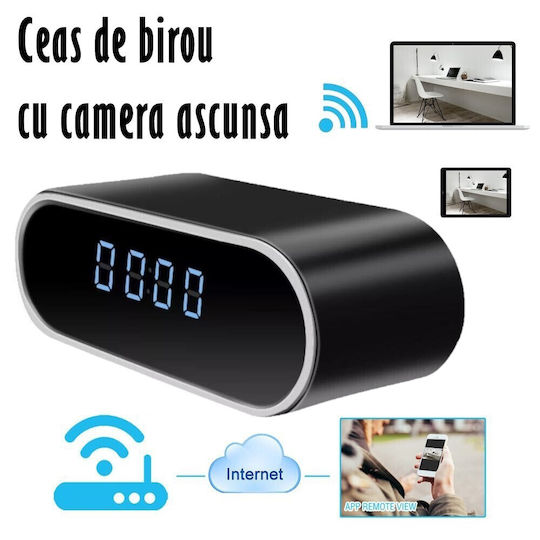 Κρυφή Κάμερα WiFi Ρολόι 1080p με Υποδοχή για Κάρτα Μνήμης