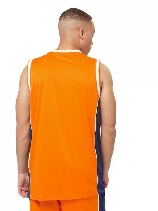 Karl Kani Herren Sportliches Ärmelloses Shirt Orange
