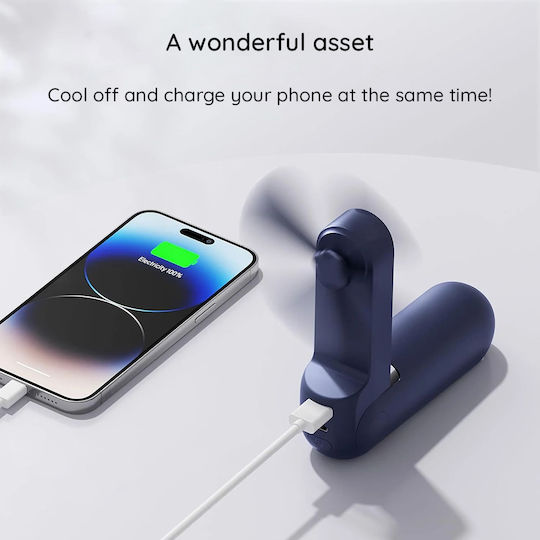 Jisulife Luxus Tragbarer Handheld Mini Ventilator Life8 F8 2000mAh Wiederaufladbar über USB Linse Funktion Braun