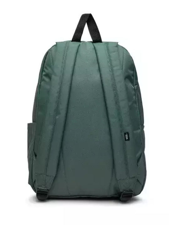 Vans Skool Classic School Bag Backpack Junior High-High School Green with Water Bottle Holder 22Liters