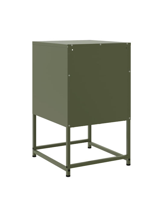 Metal Bedside Table Green 36x39x60.5cm