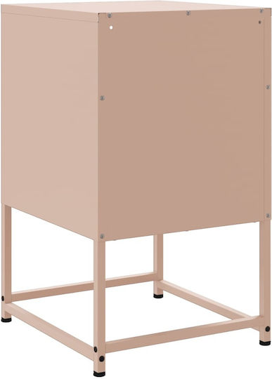 Nachttische Metall Rosa 2Stück 36x39x60.5cm