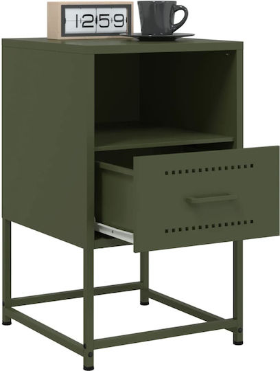 Noptiere Metalice Verzi 2buc 36x39x60.5cm