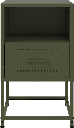Noptiere Metalice Verzi 2buc 36x39x60.5cm
