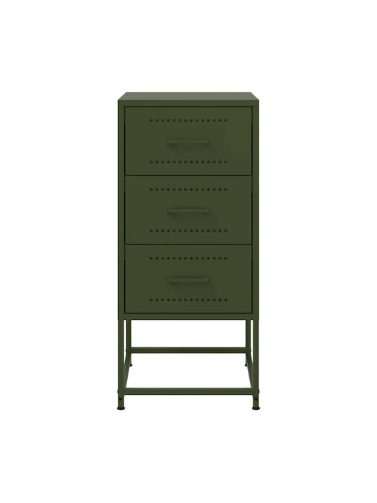Κομοδίνα Μεταλλικά Πράσινα 2τμχ 36x39x78cm