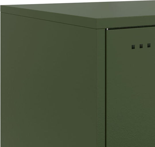 Noptiere Metalice Verzi 2buc 36x39x78cm