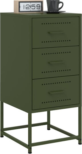 Nachttisch Metall Grün 36x39x78cm