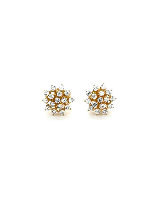 Drandakis Earrings made of Gold 14K with Stones