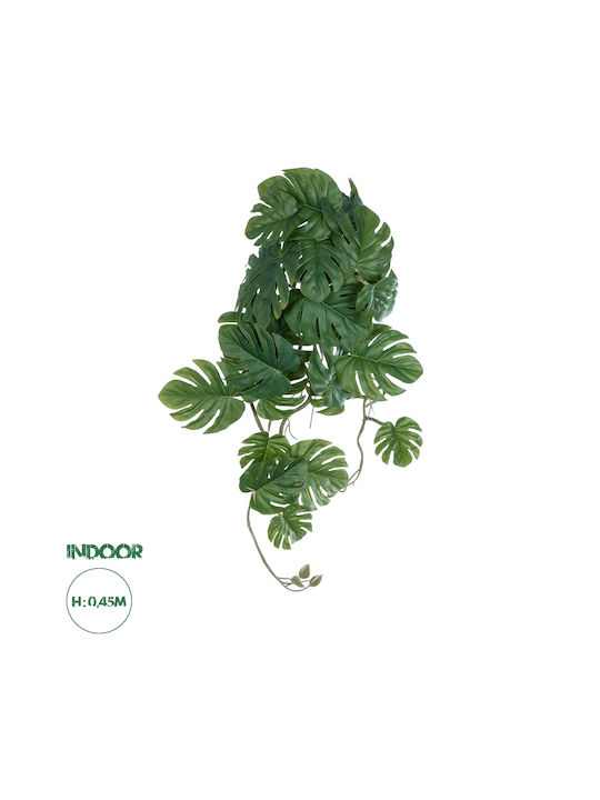 Decorative Artificial Plant Monstera Green 45cm in Box GloboStar