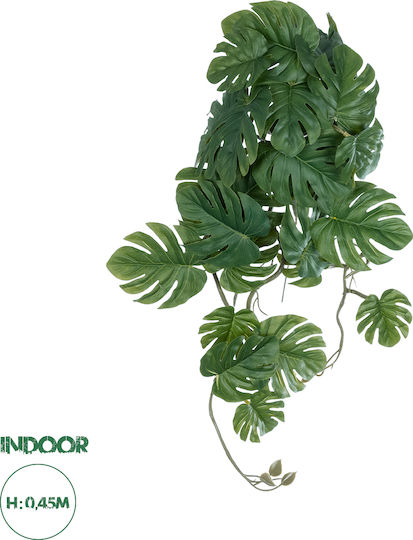 Dekorative künstliche Pflanze Monstera Grün 45cm in Box GloboStar