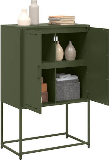 Metal TV Stand Green M68.5xD39xH60.5cm