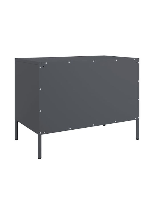 Metal TV Stand Anthracite M68xD39xH50.5cm