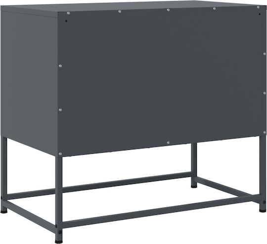 Metal TV Stand Anthracite M68.5xD39xH60.5cm