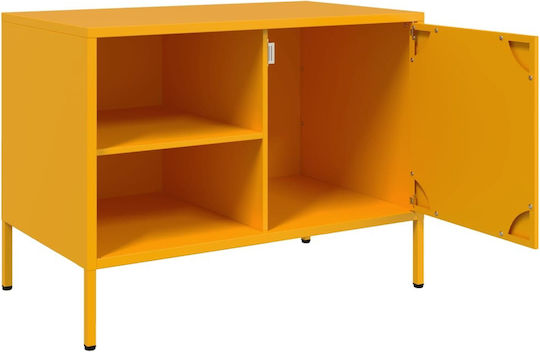 TV-Ständer Metall Gelb M68xT39xH50.5cm