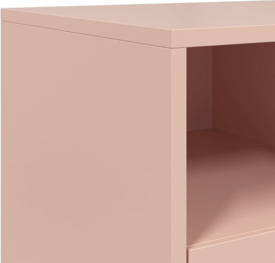 Metal TV Stand Pink 68x39x60.5cm