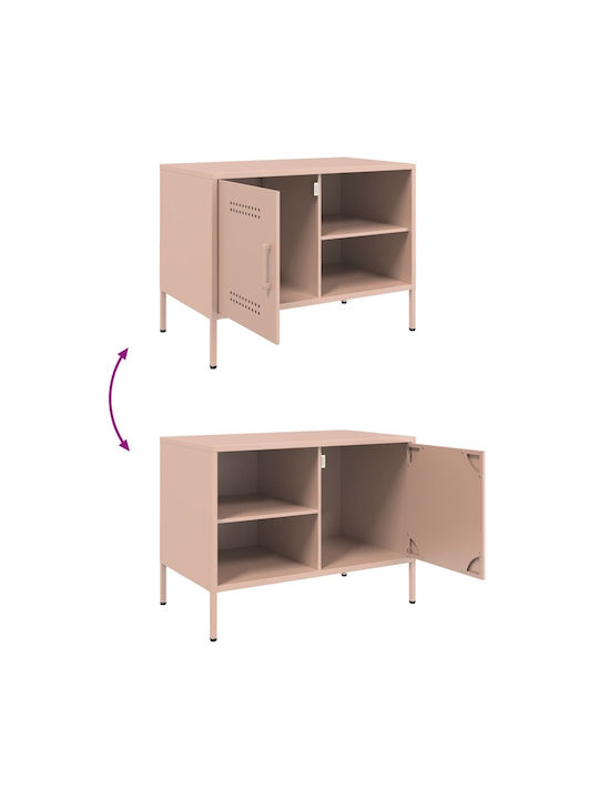 TV-Ständer Metall Rosa M68xT39xH50.5cm