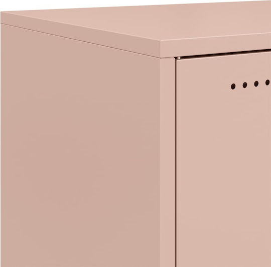 TV-Ständer Metall mit Räder Rosa M68xT39xH43,5cm