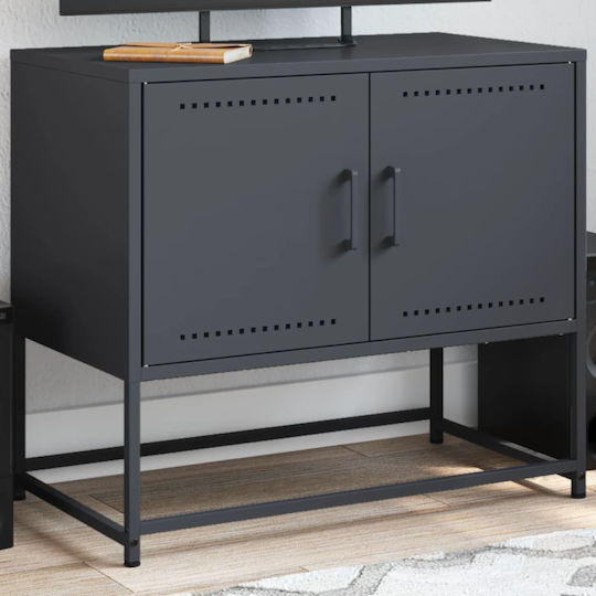 Metal TV Stand Anthracite M68.5xD39xH60.5cm