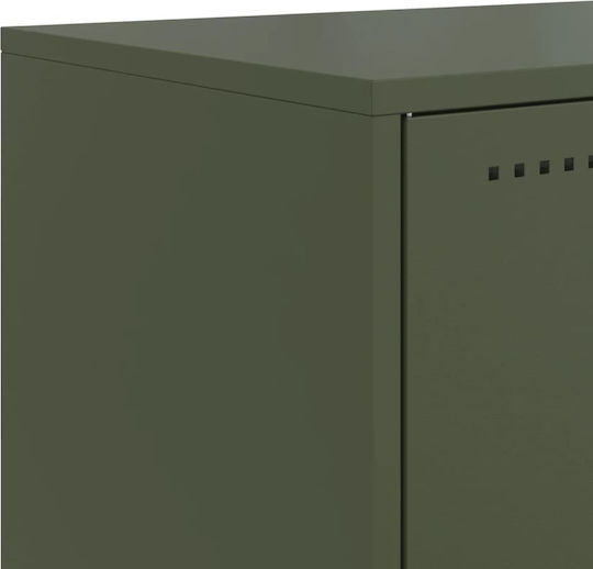 Έπιπλο Τηλεόρασης Μεταλλικό Πράσινο Μ100.5xΠ39xΥ60.5cm