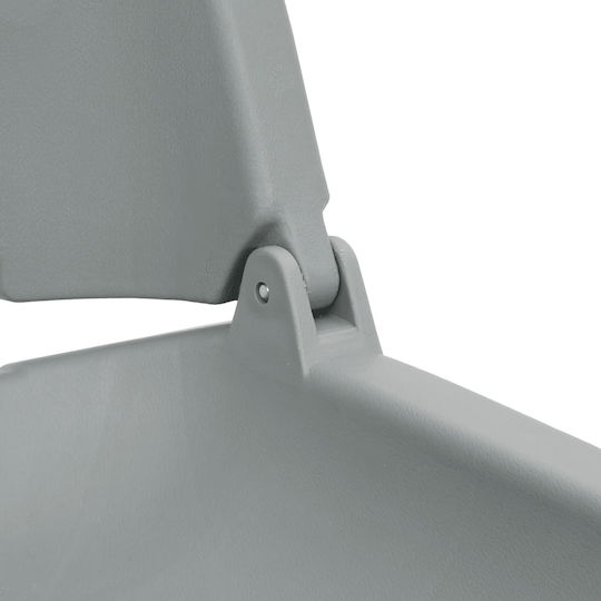 Boat Seat Folding 2 Pieces Gray 48x51x41 cm Without Cushion 3284274