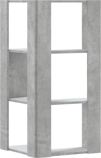 Γωνιακή Βιβλιοθήκη Γκρι 50x50x102εκ.
