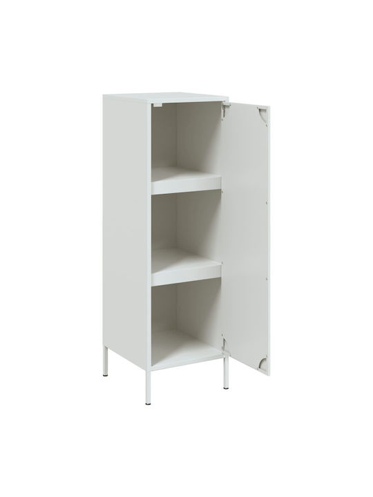 Living Room Display Cabinet Made of White Metal 36x39x113cm
