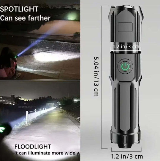 Lumină de lucru și de sit, cu baterie Lanternă LED IP44 Bronz