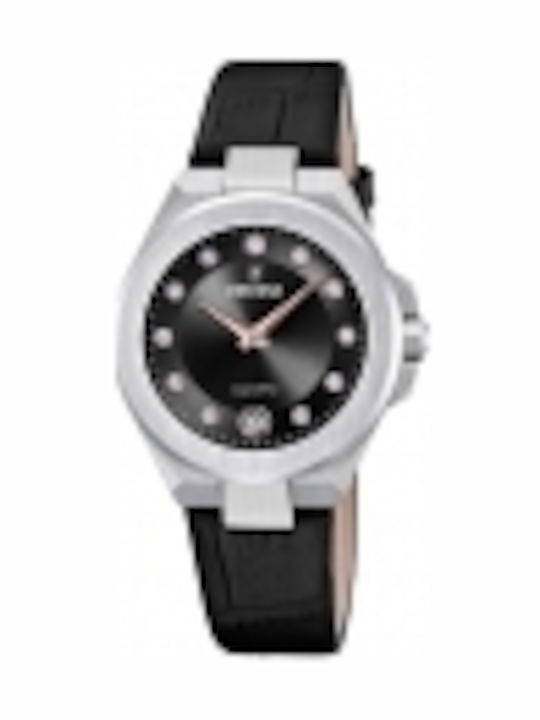 Festina Ladies Ρολόι Μπαταρίας με Δερμάτινο Λουράκι Festina Ladies Ρολόι Μπαταρίας με Δερμάτινο Λουράκι