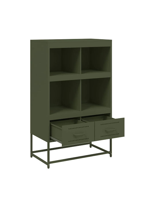 Ντουλάπι Γραφείου Μεταλλικό Πράσινο 68.5x39x111.5cm