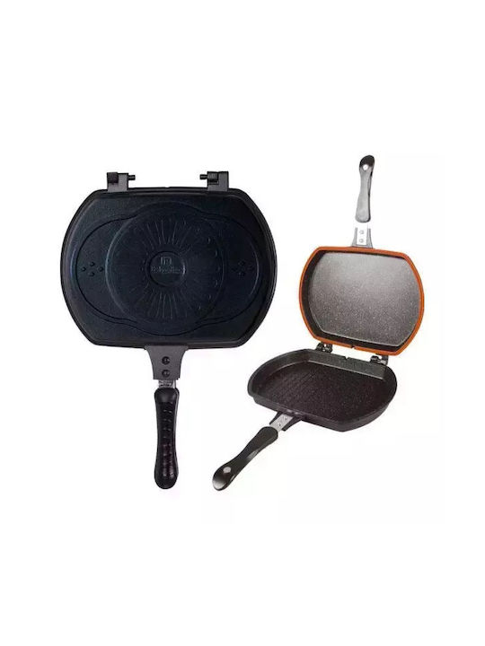 Berlinger Haus Double Grill Pan Made of Aluminum with Lid with Stone Coating 36cm