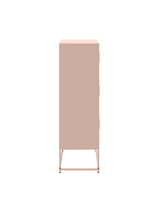 Office Storage Metal Cabinet Pink L68.5xW38.5xH123.5cm