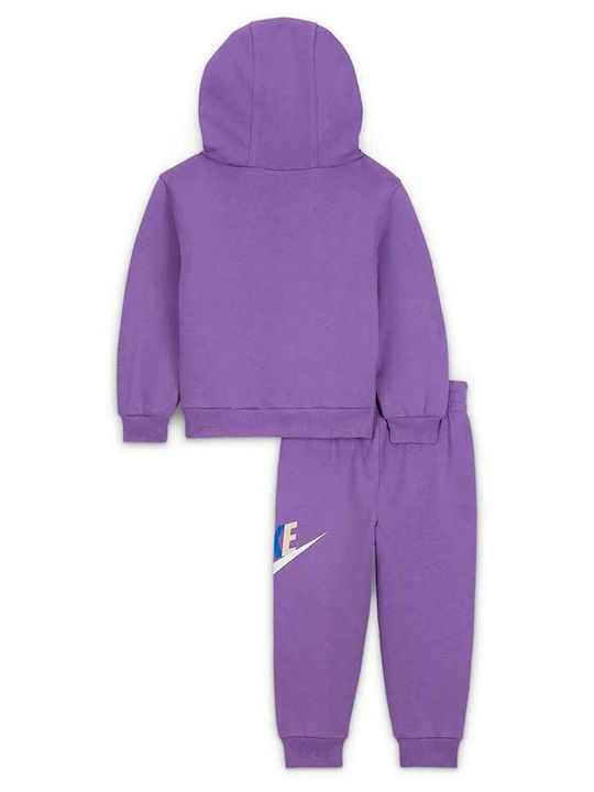 Nike Copilăresc Set de pantaloni de trening Lila