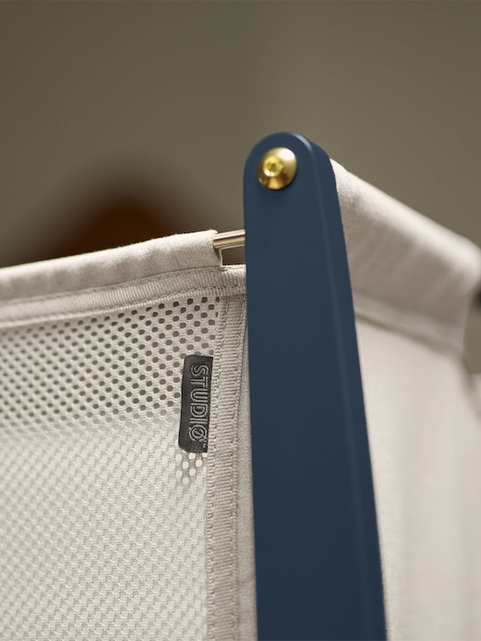 Snuz Λίκνο Snuzpod Studio London με Στρώμα και Πλαϊνό Άνοιγμα Navy Μπλε