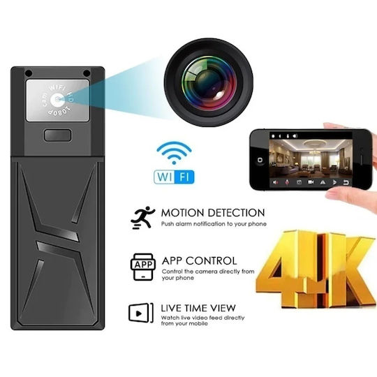 Скрита камера WiFi 8MP със Слот за Карта Памет