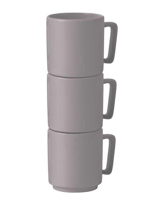 Berlinger Haus Set Căni Maro De ceramică Gri 300ml 4buc