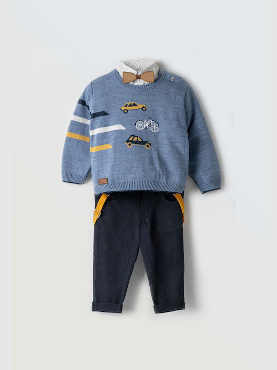 Hashtag Kids Set with Pants Winter 3pcs Blue