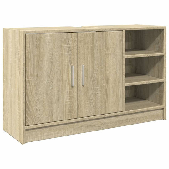 vidaXL Πάγκος με Νιπτήρα Μ90xΒ29xΥ55cm Καφέ