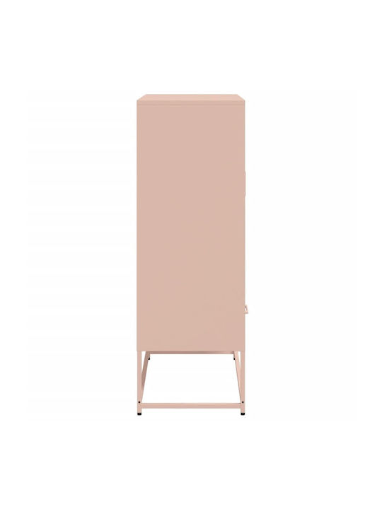 Two Door Wardrobe with 2 Drawers Pink 68x39x111.5cm