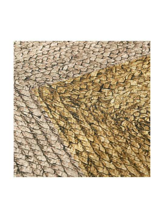 Beauty Home 9131 Rug Round Summer from Jute Beige, Yellow