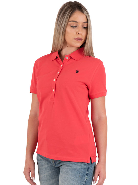 U.S. Polo Assn. 'mya' Women's Polo Blouse Red