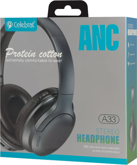 Celebrat Fără fir / Cu fir Over Ear Căști cu 30 ore de Funcționare Negre