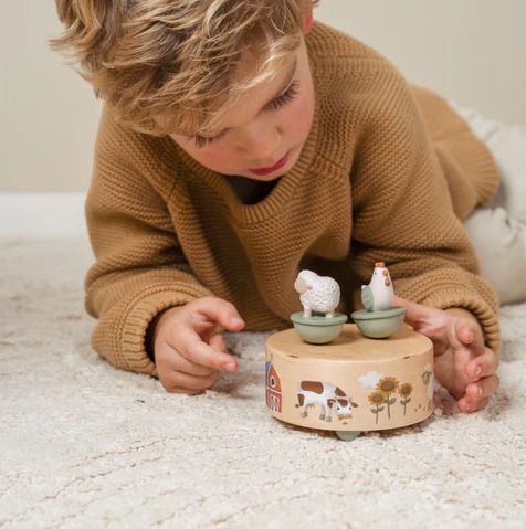 Little Dutch Wooden Music Box Little Farm