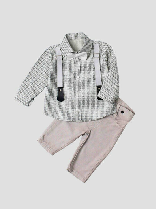 Gold Class Kids Set with Pants Winter 2pcs Gray