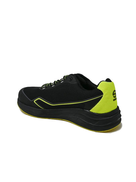Sparco Safety Shoe Impulse Esd S1ps Sr Fo Hro Black Yellow Fluorescent 07545 42